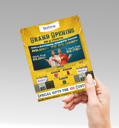 brand opening  pamphlets